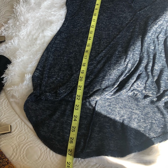 🔴SOLD🔴Rachel Roy Crossover Heather Navy Blouse - Picture 9 of 13